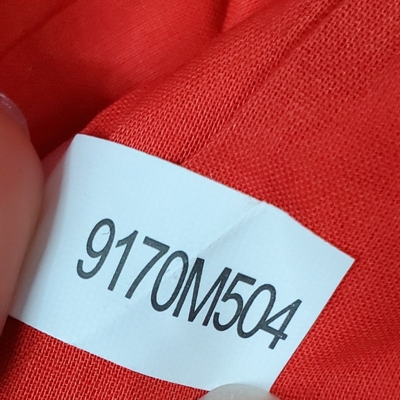 Gianni Bini Cold Shoulder Side-Zip Blouse Red Size 8 - Picture 8 of 12